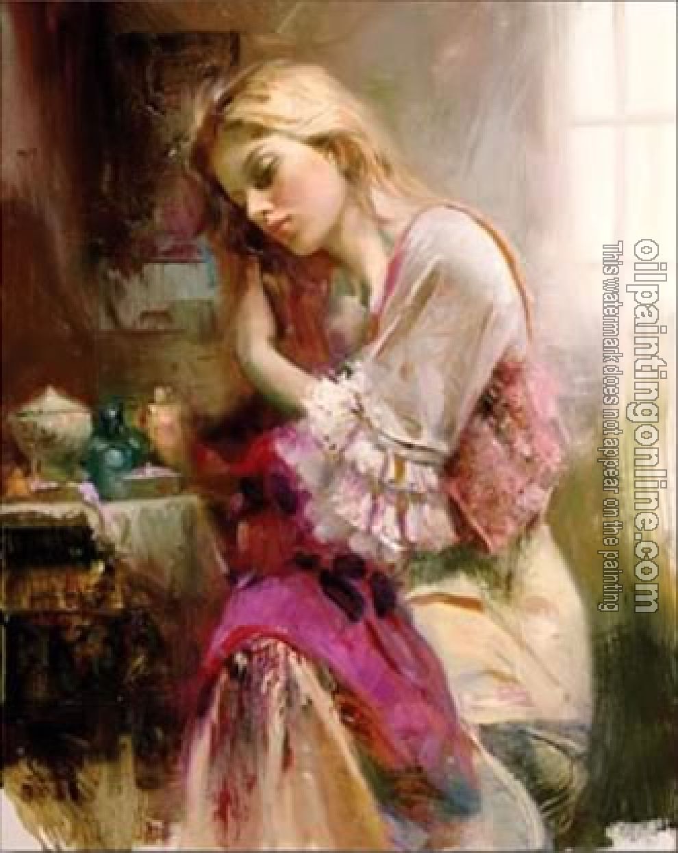 Pino Daeni - Impression oil painting.